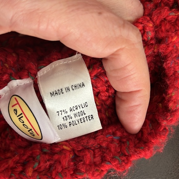 Talbots long skinny red scarf - Picture 3 of 6